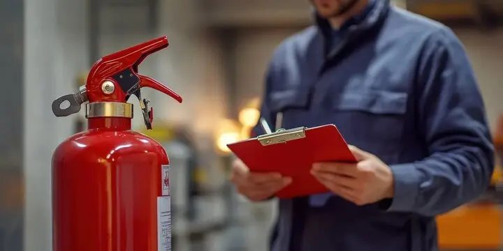 Extintor de incêndio abc